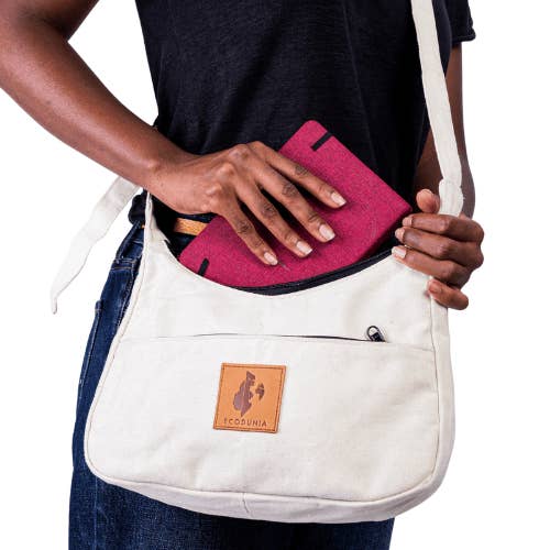 Ecodunia - Wholesale Shoulder Bag - Unisex - Crossbody Crescent Bag - Canvas Shoulder Bag for Women18