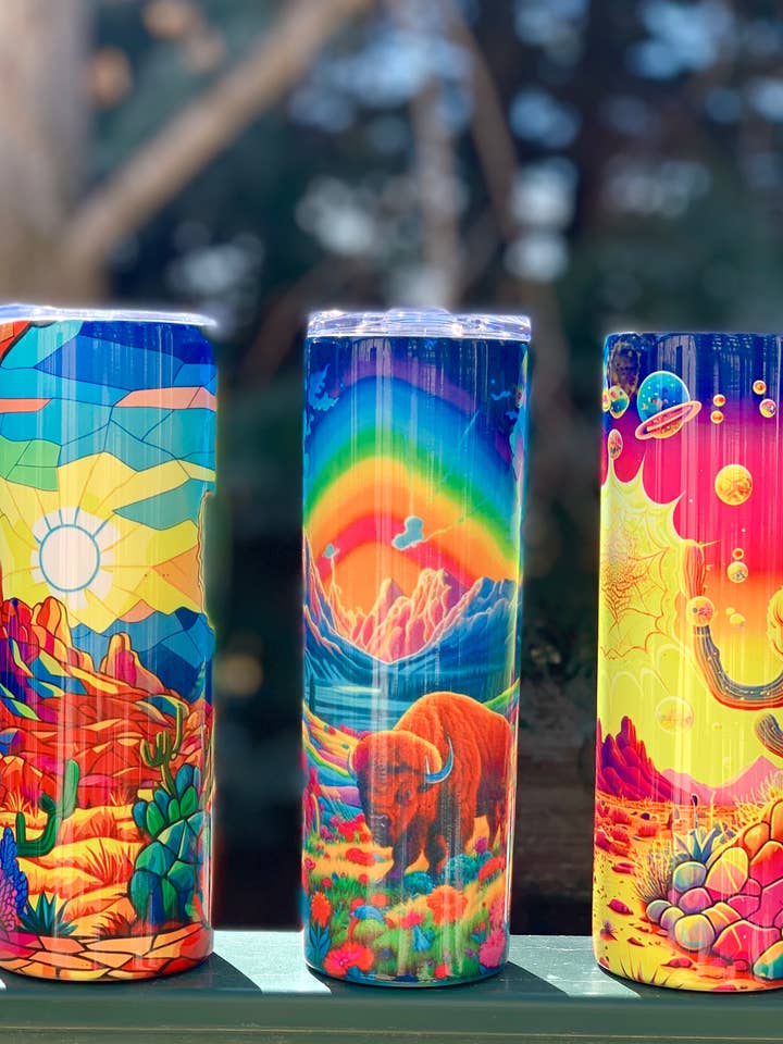 Western tumblers for wholesale by Dirt Rebel Gypsy