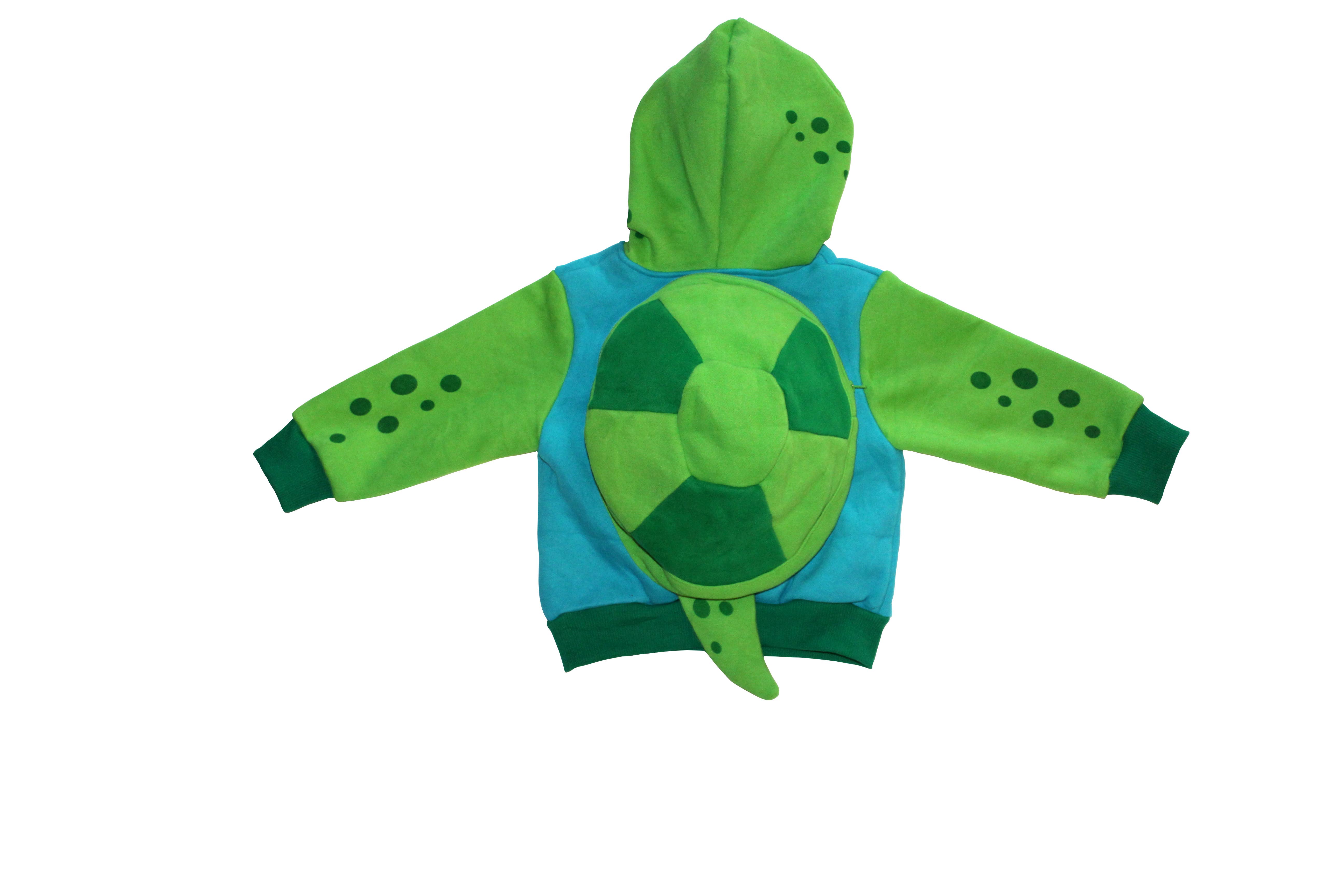 Doodle Pants - Vendita all'ingrosso Felpa con cappuccio - Bambini - Zaino con cappuccio 3D Sea Turtle per bambini e bambini9
