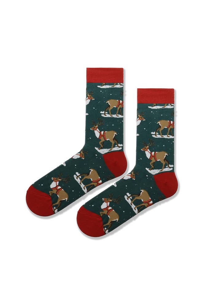Marc JoJo β wholesale Socks β Women's β 𧦠Christmas Socks with Christmas Trees πβ3