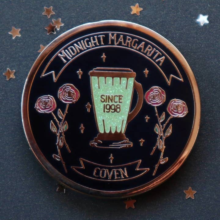 Lady Moon Co.® – Engroshandel Reversnål/knap – Midnat Margarita Heksesamfund Pin4