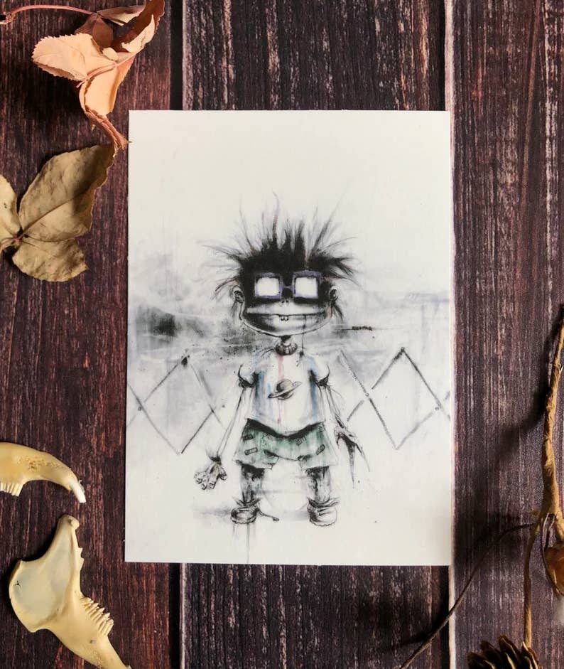 Andy Sciazko Art – wholesale Konsttryck – Rugrats Reptarred och Feathered-Print Bundle2