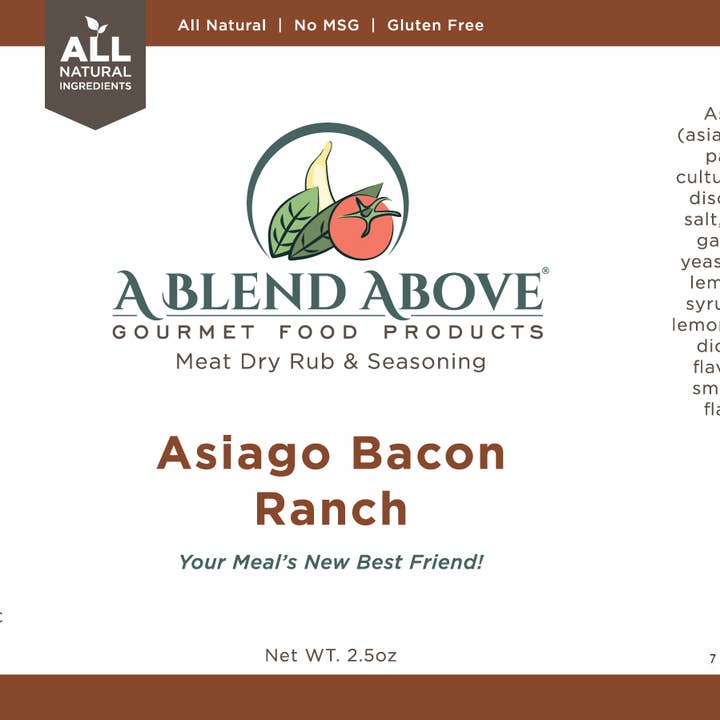 A Blend Above - Wholesale Rub - Asiago Bacon Ranch Spice Rub0
