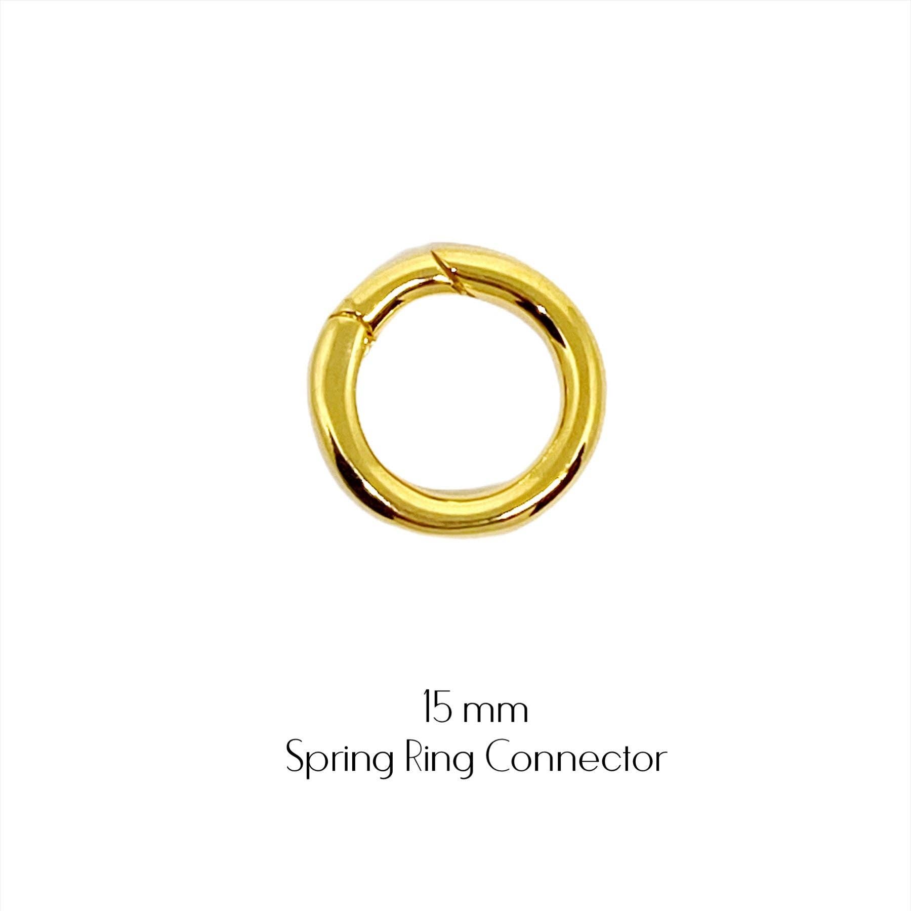 GoldFi - Vendita all'ingrosso Ciondolo/pendente - Moschettone con connettore in oro 18 carati per catene, ciondoli e ciondoli5