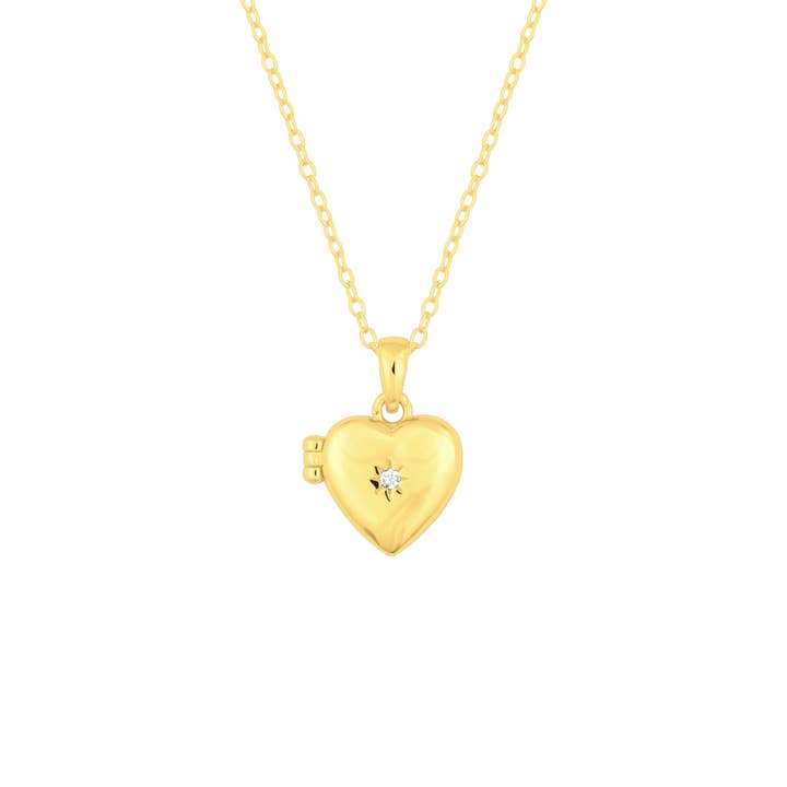 ERBSTÜCK HERZ MEDAILLON GOLD für den Großhandel von fyb jewelry