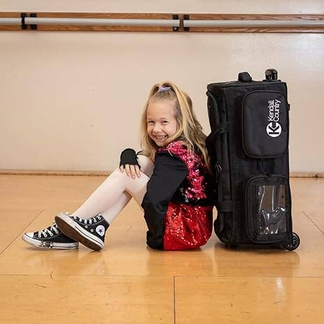 Kendall Country – Großhandel Kleidersack – Carry On Tanztasche mit Kleiderständer, Rabenschwarz, Größe S, 22 Zoll