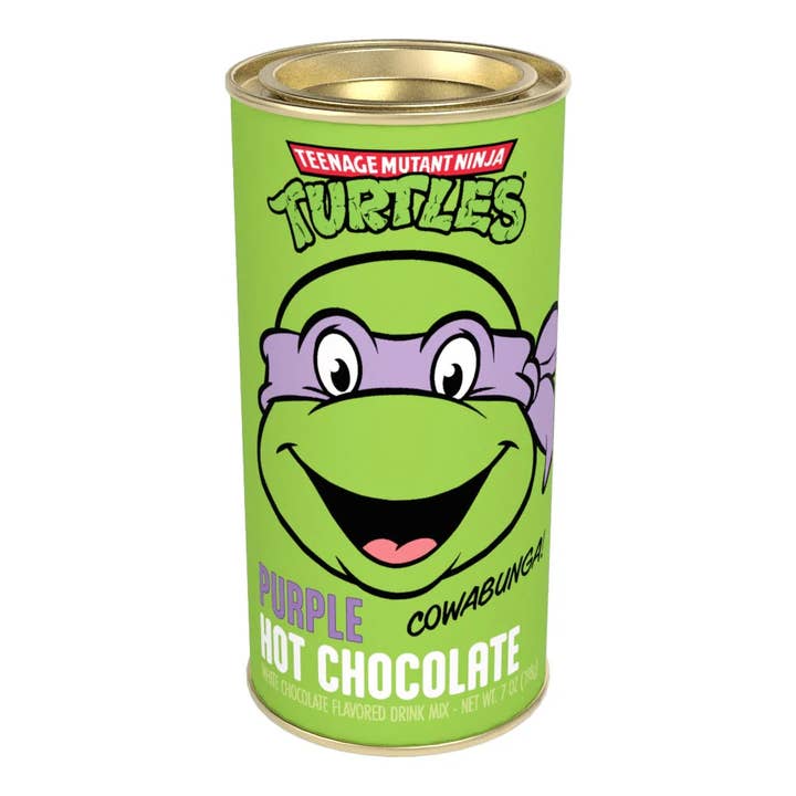 TMNT® Donnie's Purple Hot Chocolate (7oz Tins) for wholesale by McSteven's