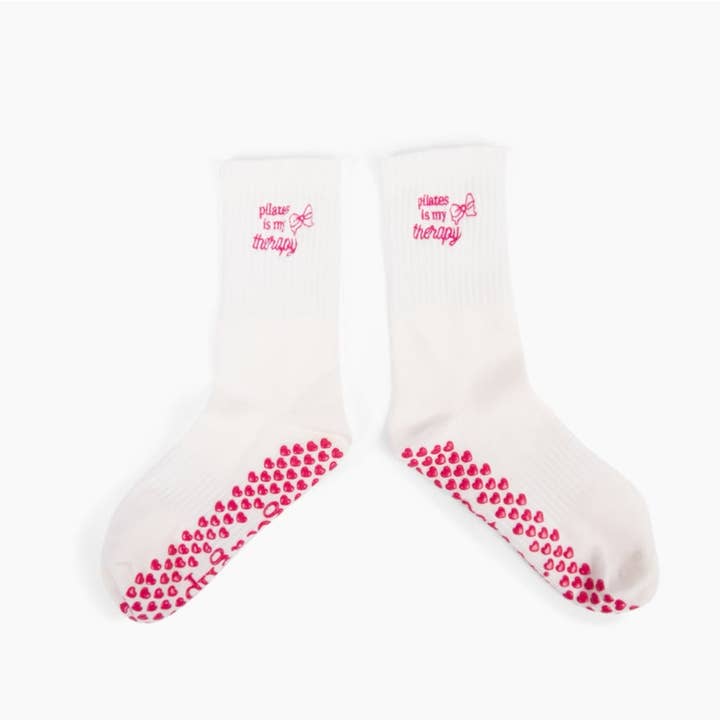 Get A Grip Socks Co - Wholesale Socks - Unisex - Pilates is my Therapy Grippy Socks