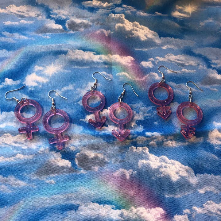 Shop Spappo – wholesale Dangle earrings – Gender Symbol Earrings5