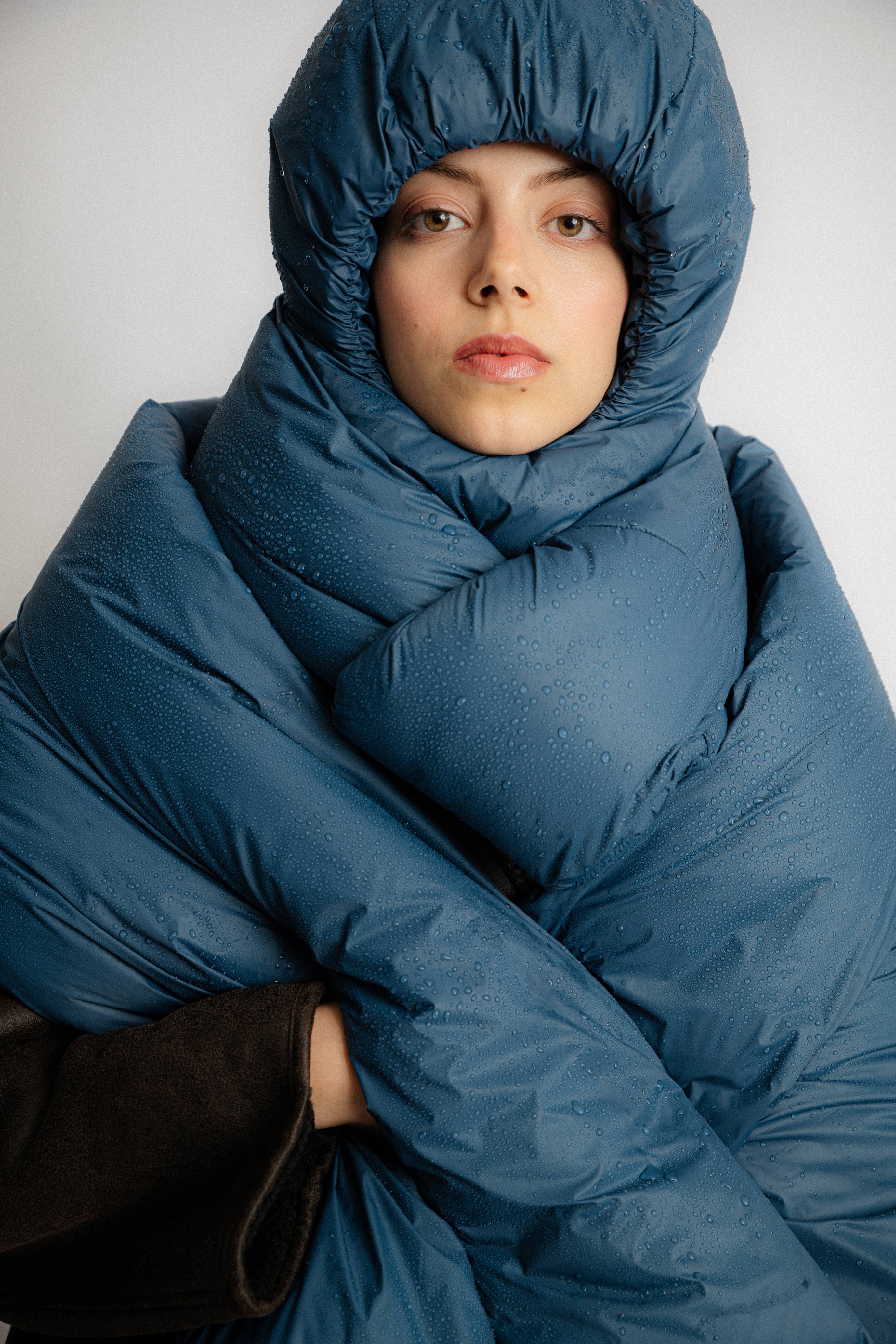 Abstract - Wholesale Scarf - Women's - Mini padded water repellent nylon scarf16