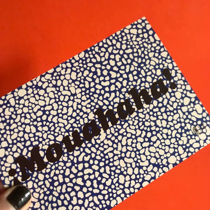 Carta Mouhahaha _ Onomatopee_ Leopardo per la vendita all'ingrosso da parte di Claire Colin