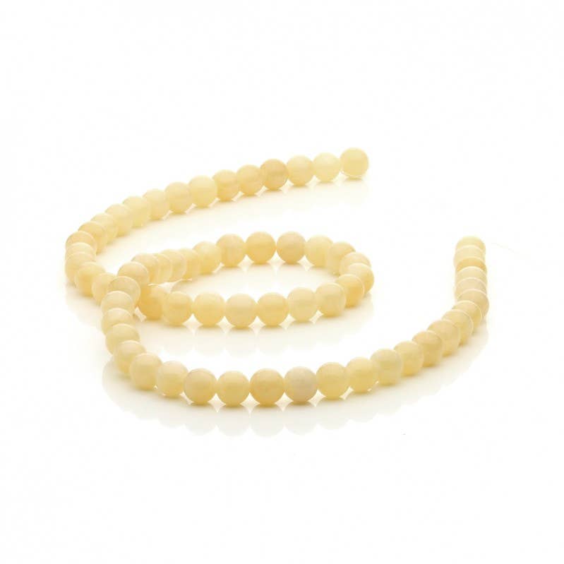 UniArt - Wholesale Beads - Yellow calcite bead strands0