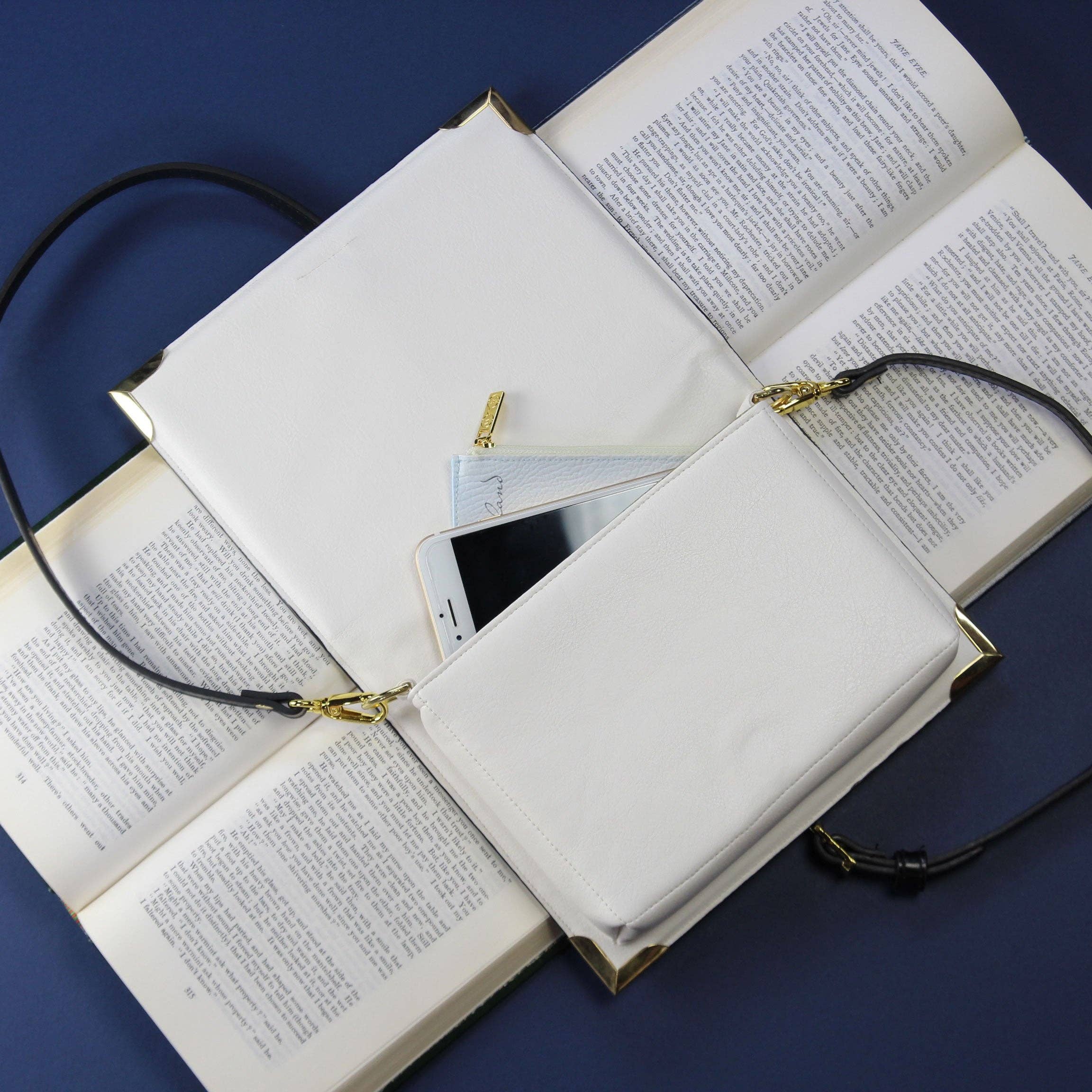 Well Read Company - Wholesale Crossbody Bag - Women's - Jane Eyre Lilac Book Handbag Crossbody Purse7