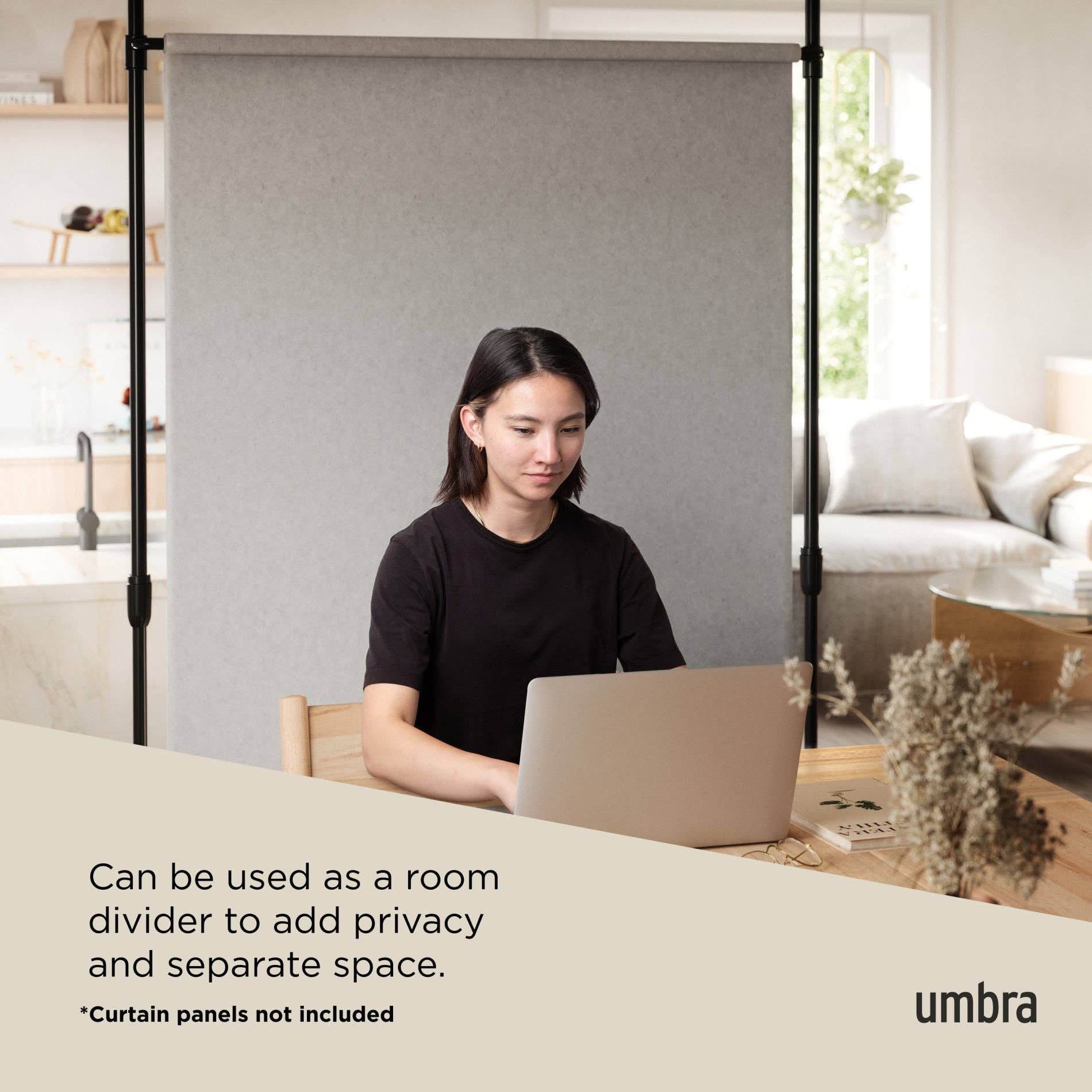 Umbra - Wholesale Curtain - Anywhere Expandable Curtain Rod and Room Divider7