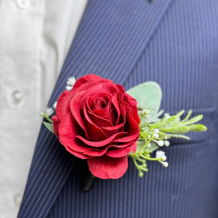 Angel Isabella - Wholesale Artificial Flowers - Lifelike Event Boutonniere-Real touch-Pick rose color 1