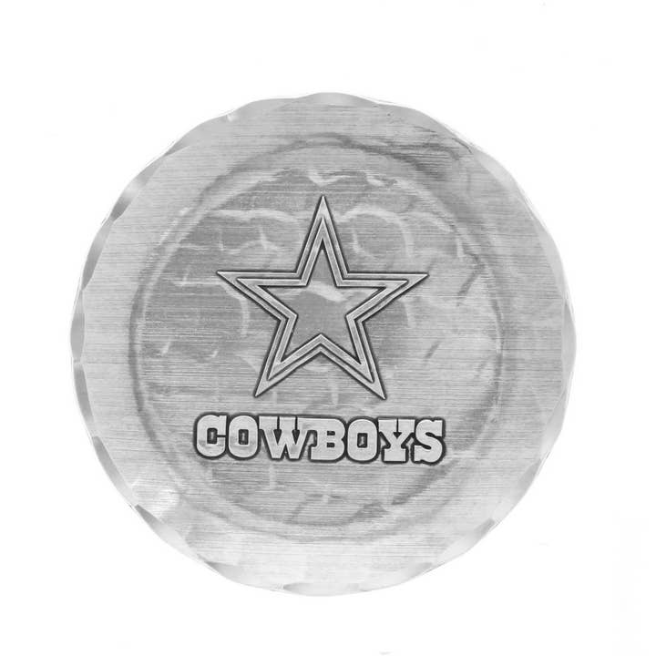 Sous-verre à logo en aluminium des Dallas Cowboys de la NFL pour la vente par Wendell August