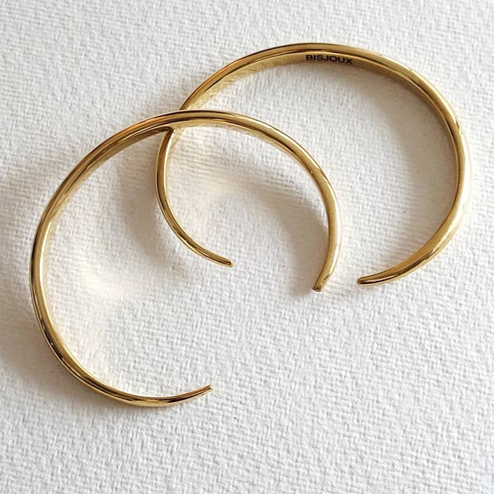 Bisjoux - Wholesale Cuff Bracelet - Brass Palmlet cuff palm cuff bangle bracelet