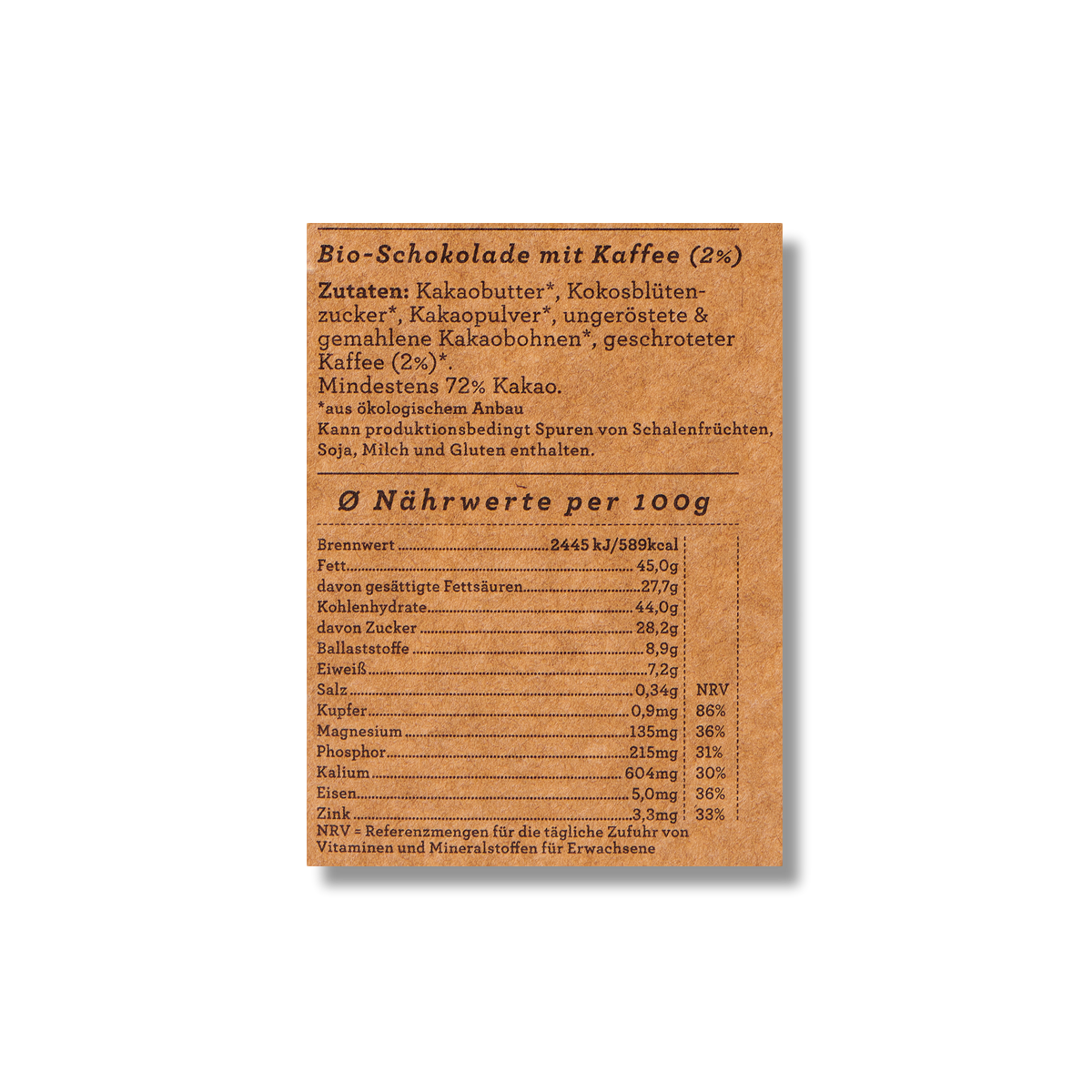 Chocqlate – Barra de chocolate por atacado – Chocolate orgânico COFFEE CHOCQLATE - pacote com 10 unidades4