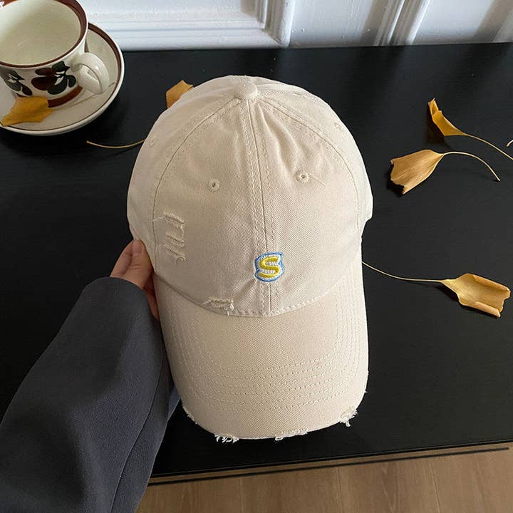 Washed Distressed Baseball Cap For Women for wholesale by kycozy