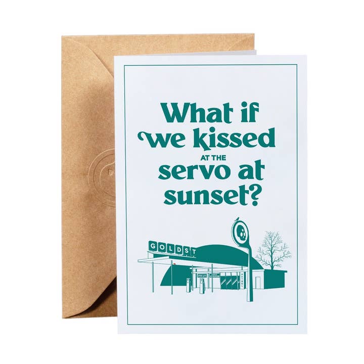 Servo At Sunset Greeting Card for wholesale by Gold St. Press