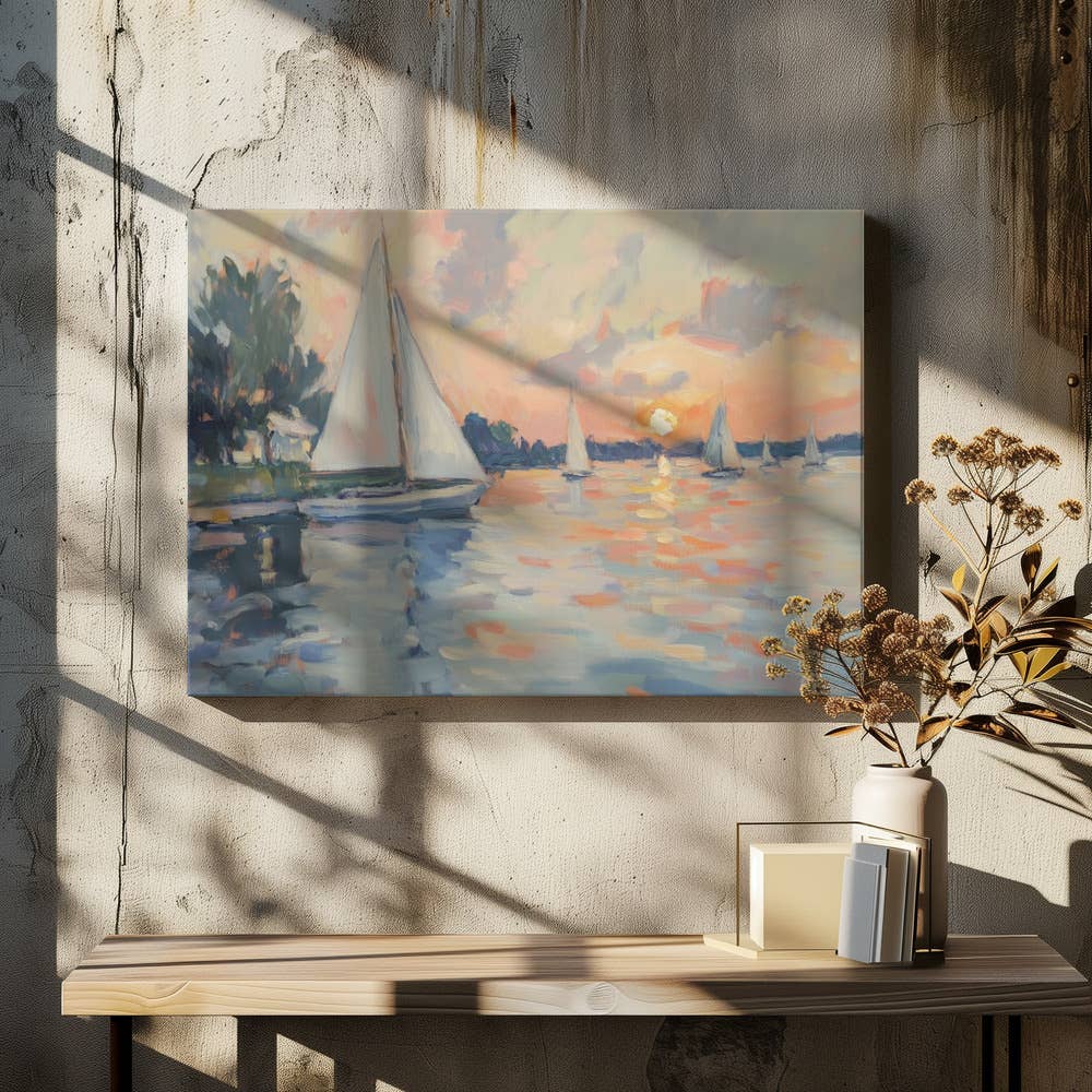 Ready2hangart, Inc. - Vente Affiche d'art - Art mural "Voiliers en mer"3