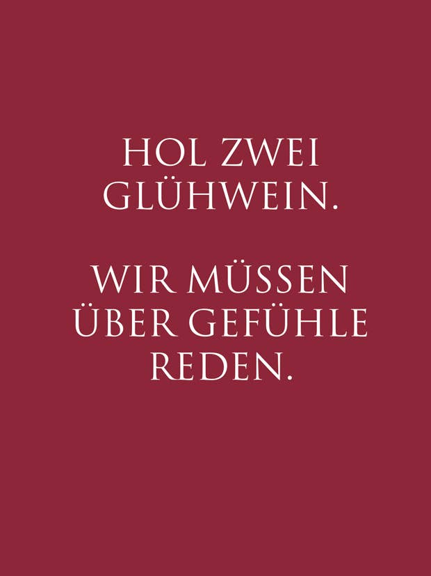 Postkort JUL "Hent to gløgg…" for engroshandel hos WUNDERWORT by Angela Gwinner