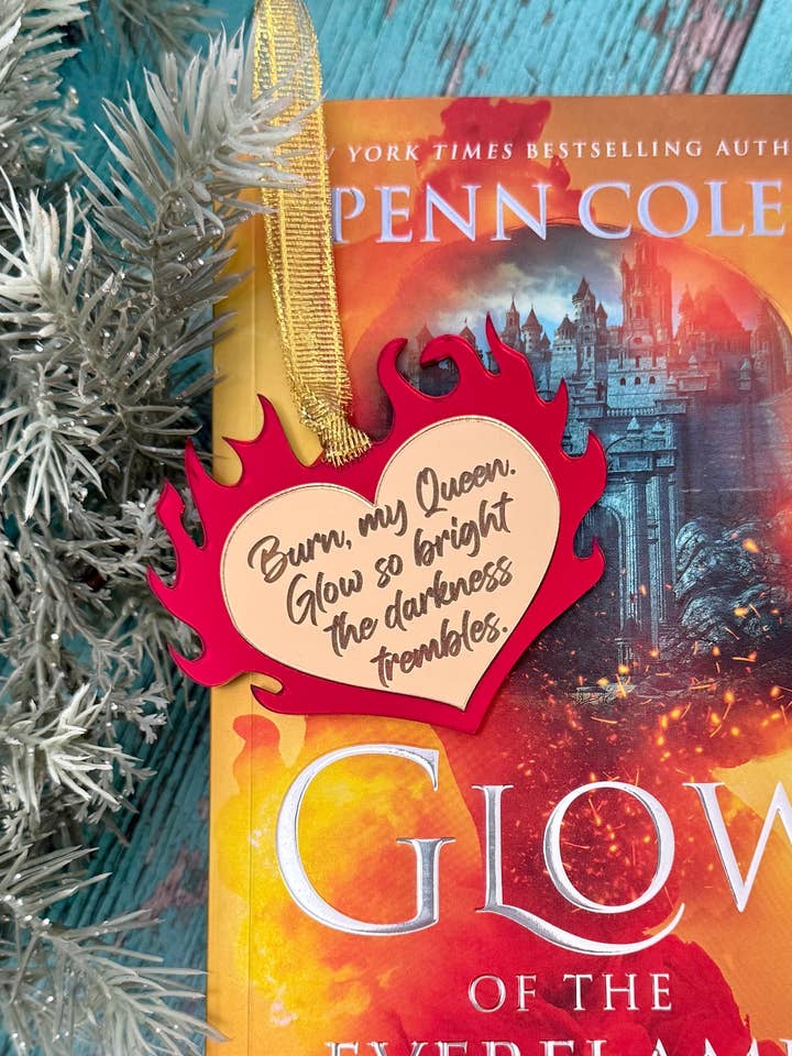 Flaming Heart Ornament - The Kindred's Curse Saga licensed for wholesale by zoo&roo