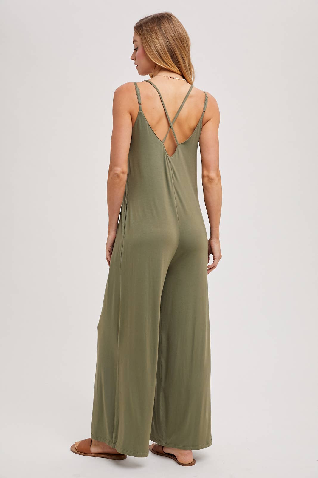 Bluivy - Wholesale Jumpsuit - Women's - CRISS-CROSS BACK WIDE LEG JUMPSUIT36