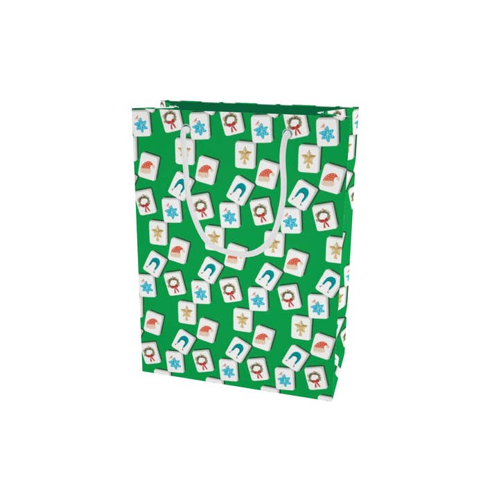 Hey Y'all Party - Wholesale Gift Bag - Green Mahjong Holiday Gift Bag1