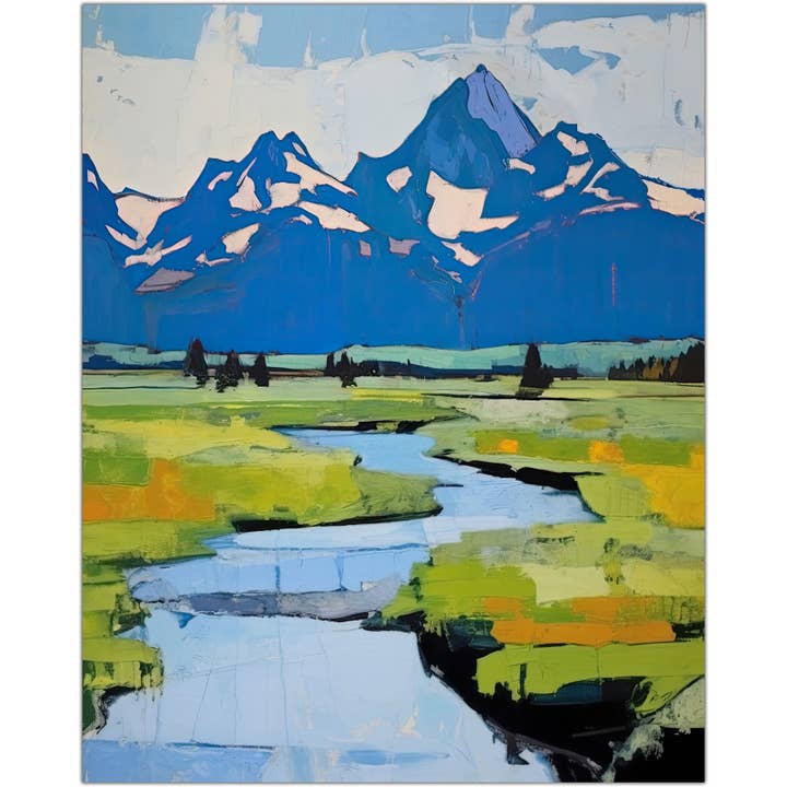 Tetons kunstdruk voor wholesale door Waterknot