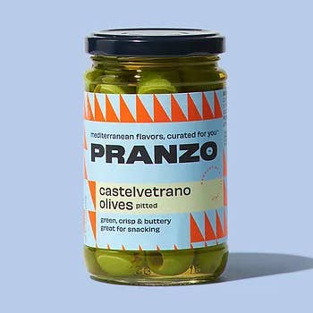 PRANZO Italian Casteveltrano Olives pitted for wholesale by Kensington Food Company