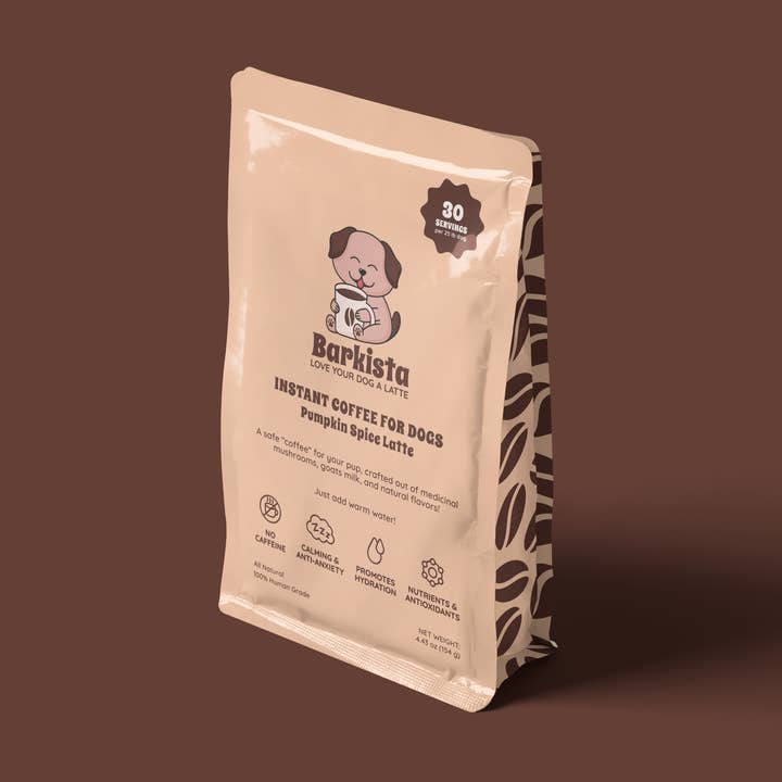 Café instantané pour chiens Pumpkin Spice Latte pour la vente par Barkista