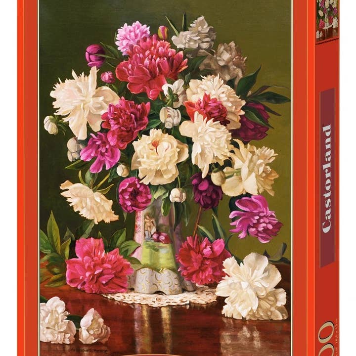 500-bitars pussel, Vackra pioner, Blombukett, Stilla natur, Vuxenpussel, Castorland B-53780 för wholesale av CASTORLAND by Bridge Toys