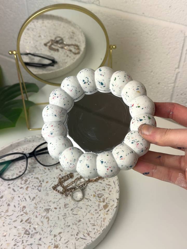 NEW Bubble Mirror - Terrazzo for wholesale by Luxe Home Decor Ltd