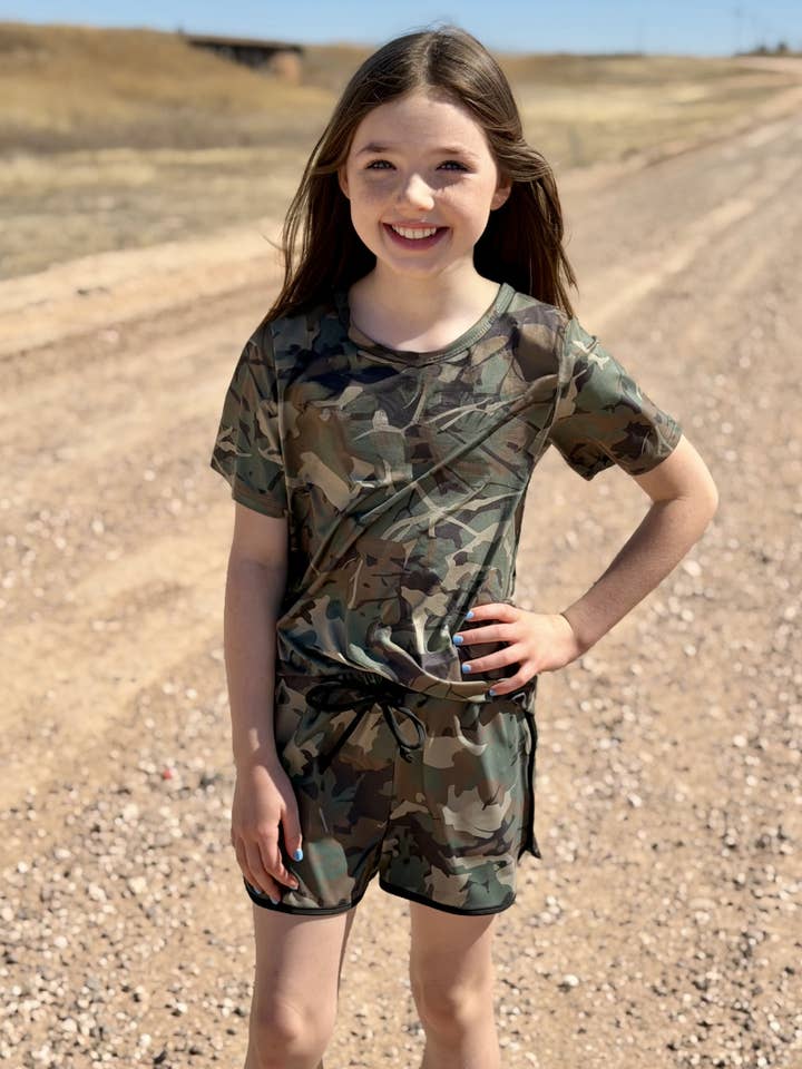 Mini Camo Kreek Shorts for wholesale by Sterling Kreek