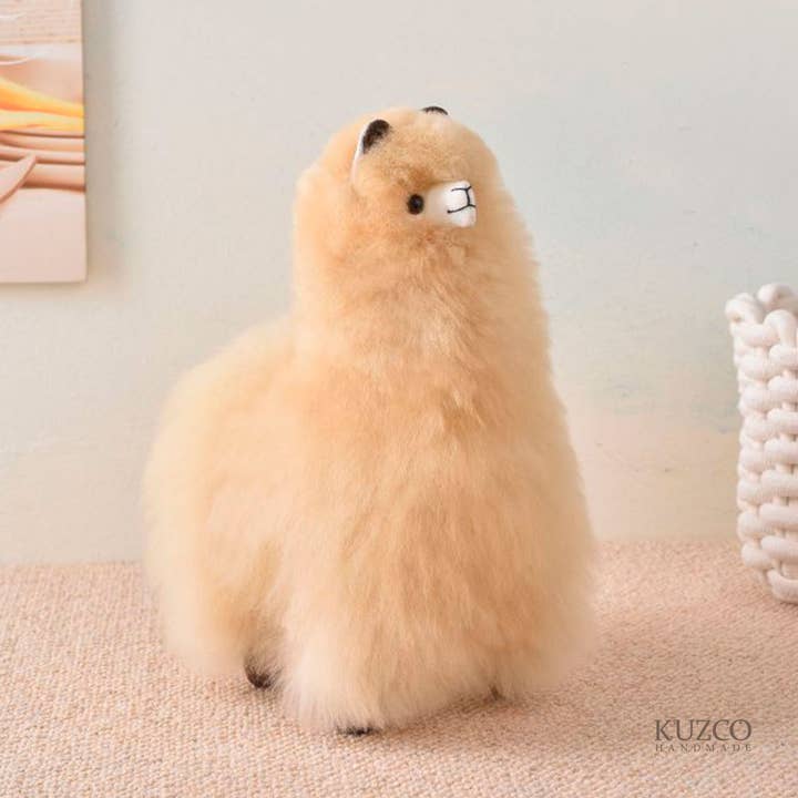 KuzcoHandmade - Wholesale Stuffed/Plush Toy - Kids & Baby - Alpaca Plush – Real Fur, 10 Inches – Pack of 10, 20, 30, 50