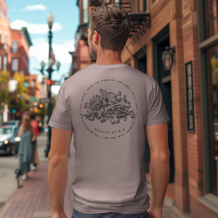 Dry Bones Short Sleeve T-Shirt for wholesale by Never Lose Hope Designs