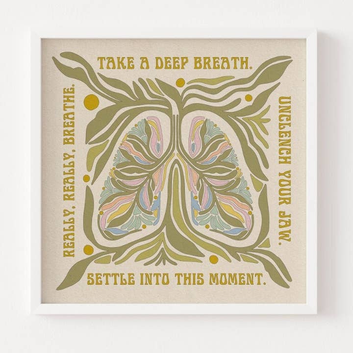 Take A Deep Breath - Art Print for wholesale by The SoulShine Co.