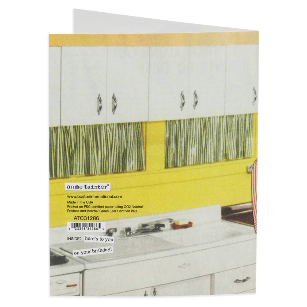 Boston International - Wholesale Birthday Card - Birthday Card Kitchen Anne Taintor2