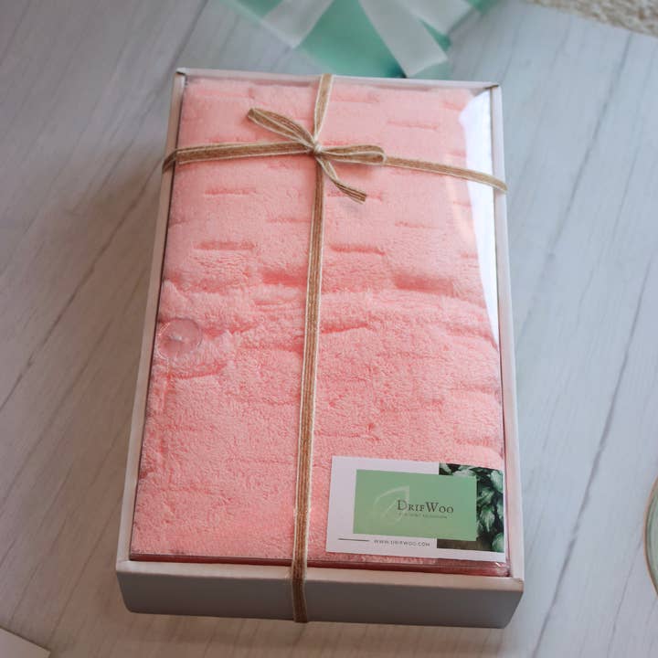 DrifWoo - Wholesale Towel set - Chic Spa Turban & Towel Set - Home Pampering Kit Beige/Pink2