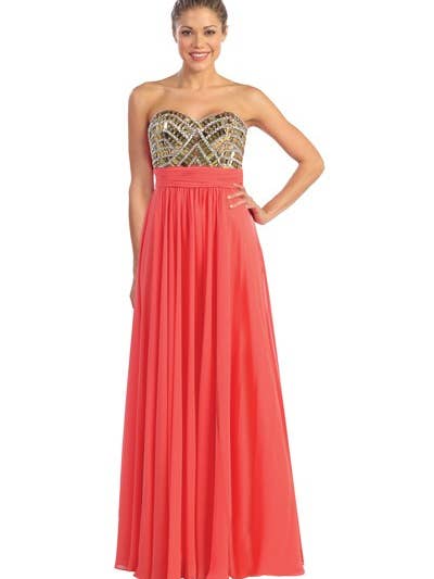 Flowing Chiffon Skirt Bridesmaid Dress for wholesale by Dancing Queen Dress