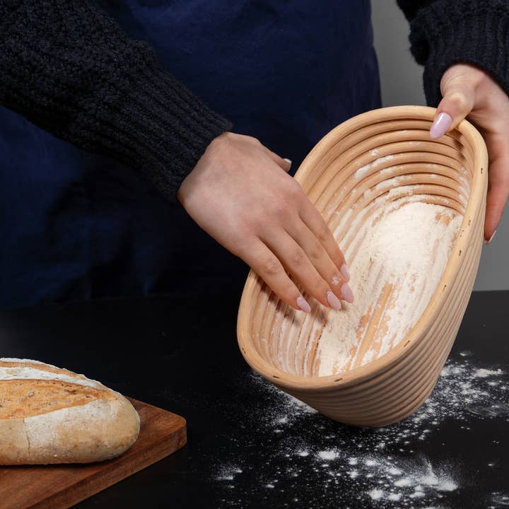 Kook - Wholesale Bread Pan - Kook Proofing Baskets and Liners, 9.8 Inch, Set of 2