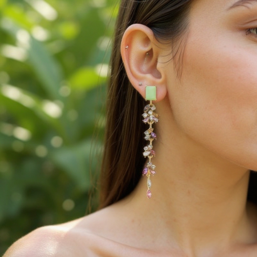 Athena Bridal Jewellery - Wholesale Dangle Earrings - CUBIC ZIRCONIA COLLECTION - SPARKLE DROP EARRINGS - CZER827 7