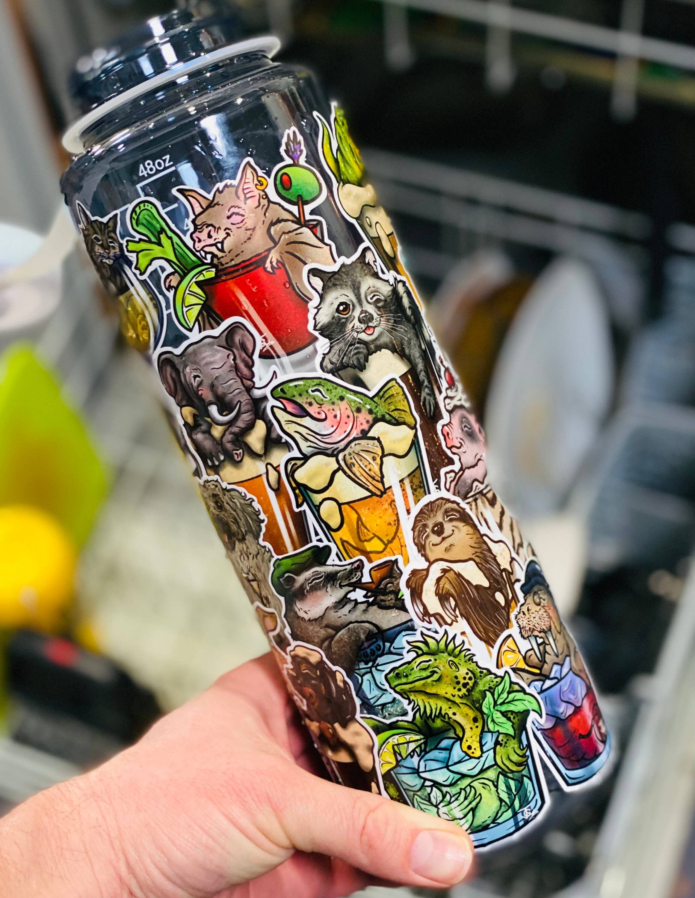 Guerdrum Art - Wholesale Sticker - Wake Up Mother Clucker! Sticker!5