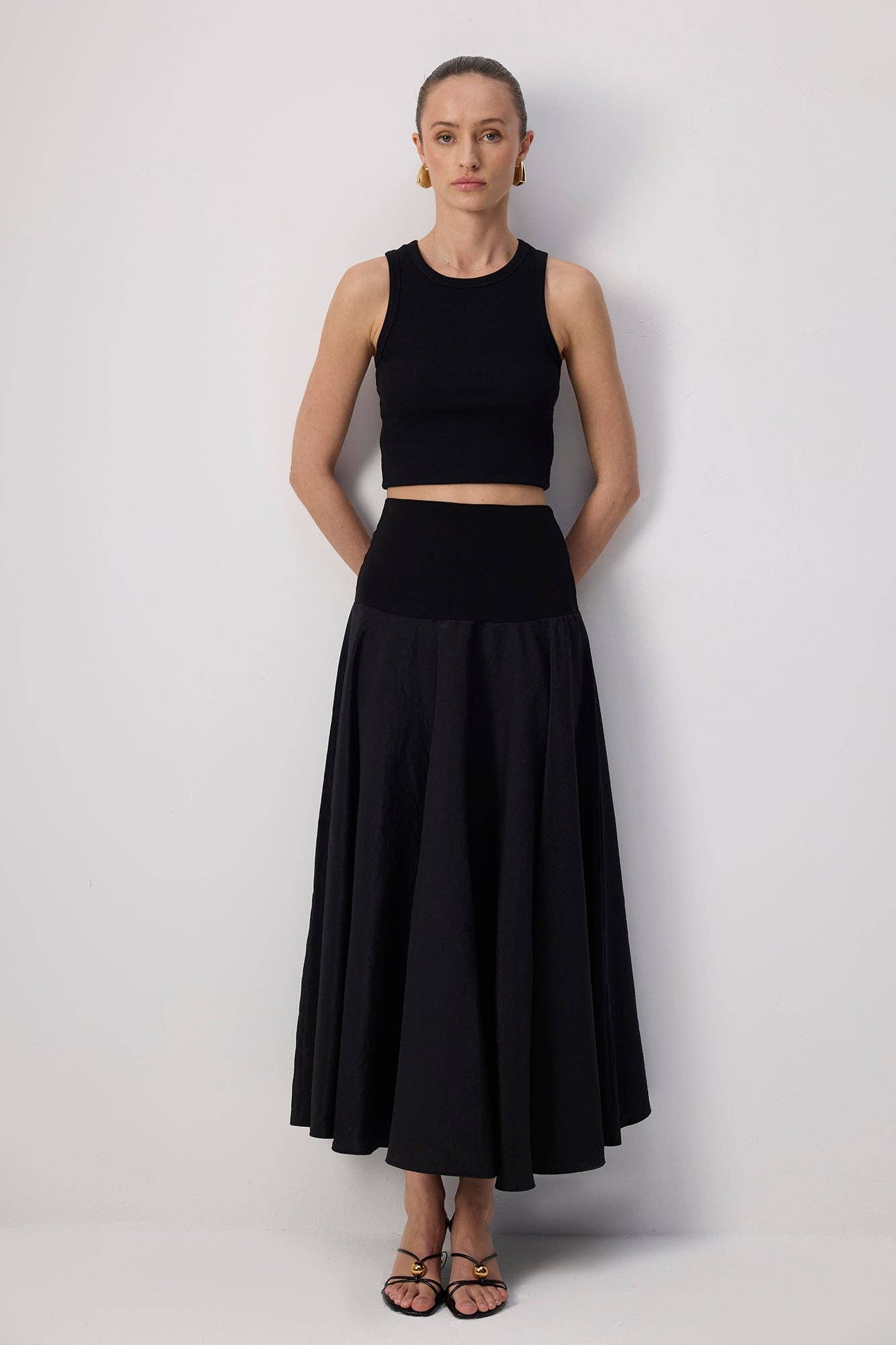 Siyah CORSET CUPRA SKIRT for wholesale on Faire1