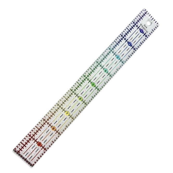 Rainbow Gradient | Glitter - 10” x 1.25" Ruler for wholesale by More Me Know