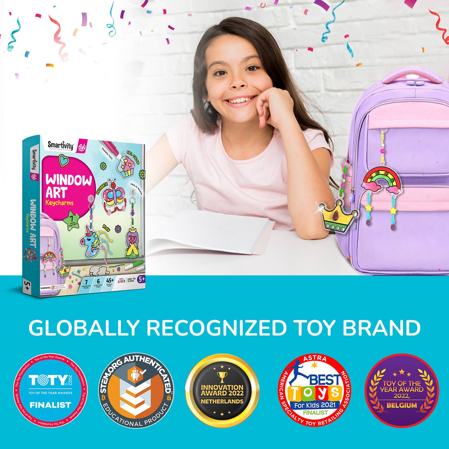 Smartivity INC - Wholesale DIY Craft Kit - Kids - Window Art Keycharms5