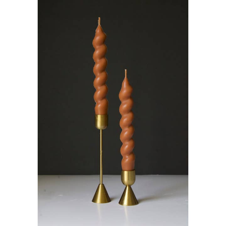 MarneyAsh – Vela/castiçal cónico por atacado – Conjunto de Velas Swirl Taper, 2pc Castiçais Torcido, Decoração de Casa6