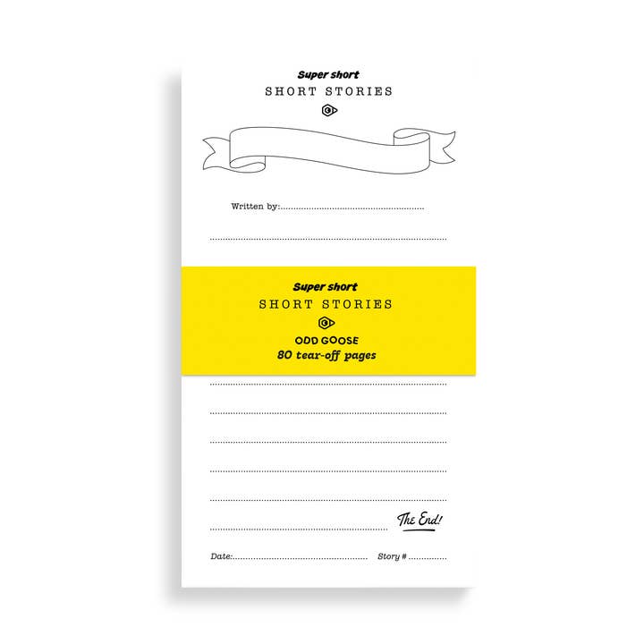Super Short Stories Creative Writing Notepad for wholesale by Odd Goose Stationery