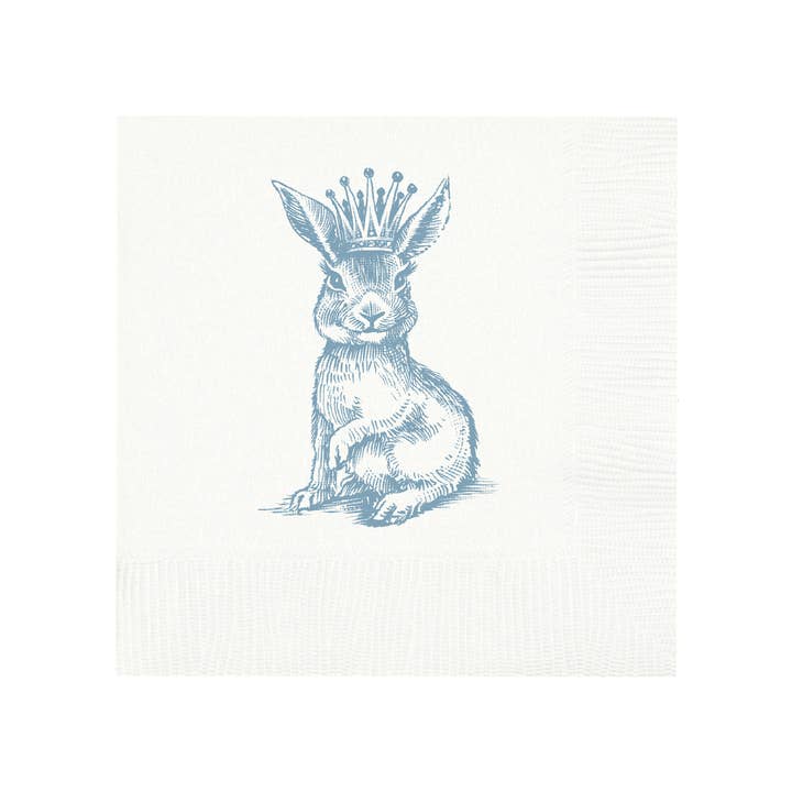 Royal Bunny Cocktail Napkins for wholesale by Alexa Pulitzer